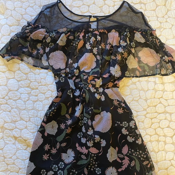 BB Dakota Floral Dress - Black - s2 - Picture 4 of 6
